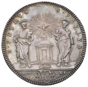 Papal coins - Clement XIII (1758-1769) Testone 1761 An. IV - B...