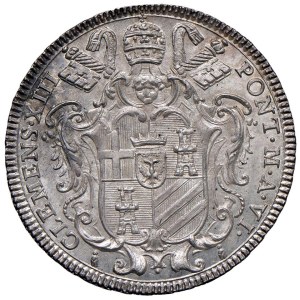 Papal coins - Clemente XIII (1758-1769) Testone 1763 An. VI - Mu...