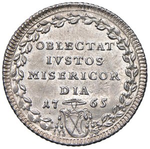 Papal coins - Clement XIII (1758-1769) Julius 1765 An. VIII - M...