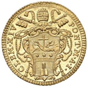 Papal coins - Clemente XIV (1769-1774) Zecchino 1769 An. I - Mun...