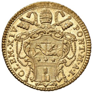 Papal coins - Clemente XIV (1769-1774) Zecchino 1769 An. I - Mun...