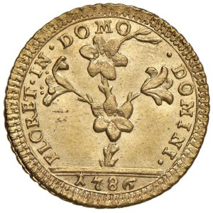 Papal coins - Pio VI (1775-1799) Doppia Romana 1786 - Munt. 4 AU...