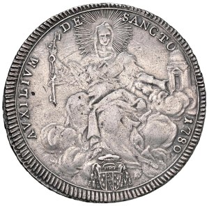 Papal coins - Pius VI (1775-1799) Shield 1780 An. VI - Munt. missing...