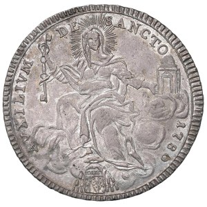 Papal coins - Pio VI (1775-1799) Scudo 1780 An. VI - Munt. 17 AG...