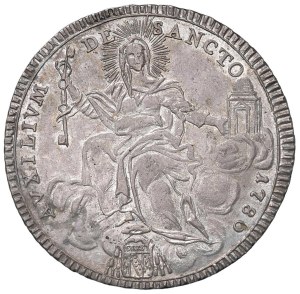 Papal coins - Pius VI (1775-1799) Shield 1780 An. VI - Munt. 17 AG...