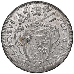 Papal coins - Pio VI (1775-1799) 60 Baiocchi 1795 An. XXI - Munt...