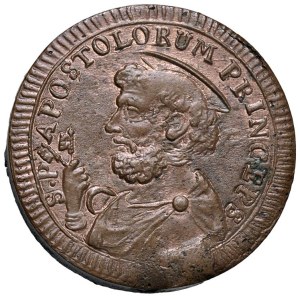 Papal coins - Pio VI (1775-1799) Sampietrino da 2 Baiocchi e mez...