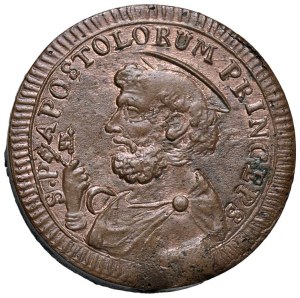 Papal coins - Pius VI (1775-1799) Sampietrino da 2 Baiocchi e mez...