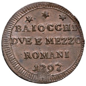 Papal coins - Pio VI (1775-1799) Sampietrino da 2 Baiocchi e mez...