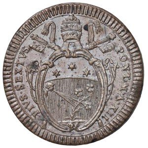 Papal coins - Pio VI (1775-1799) 2 Baiocchi An. XII - Munt. 104 ...