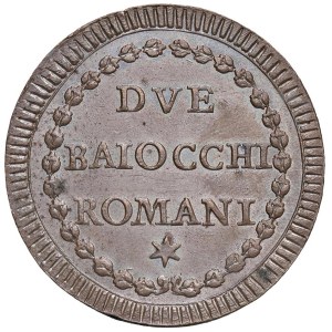 Papal coins - Pio VI (1775-1799) 2 Baiocchi An. XII - Munt. 104 ...