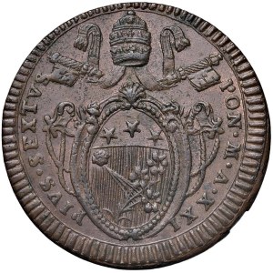 Papal coins - Pio VI (1775-1799) 2 Baiocchi An. XXI - Munt. 109d...