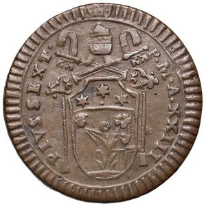 Papal coins - Pio VI (1775-1799) Baiocco An. XXIII - Munt. 136 C...
