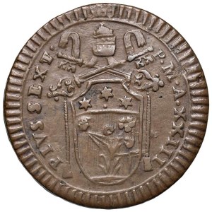 Papal coins - Pius VI (1775-1799) Baiocco An. XXIII - Munt. 136 C...