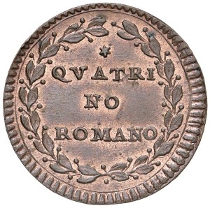 Papal coins - Pius VI (1775-1799) Quattrino An. IX - Munt. 142 CU...