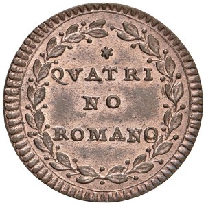 Papal coins - Pius VI (1775-1799) Quattrino An. IX - Munt. 142 CU...
