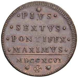 Papal coins - Pius VI (1775-1799) Bologna - 2 Baiocchi 1796 - Mun...