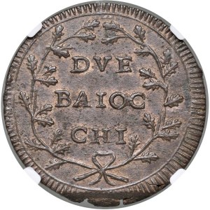 Papal coins - First Roman Republic (1798-1799) 2 Baiocchi - M...