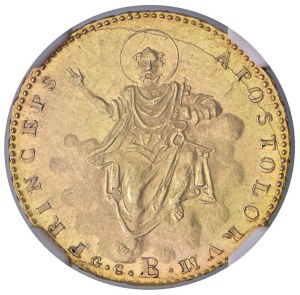 Papal coins - Leo XII (1823-1829) Bologna - Double An. II - Mu...
