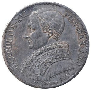 Papal coins - Gregory XVI (1831-1846) Shield 1831 An. I - Munt. ...