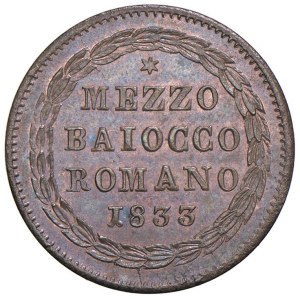 Papal coins - Gregorio XVI (1831-1846) Bologna - Mezzo Baiocco R...