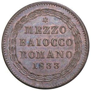 Papal coins - Gregory XVI (1831-1846) Bologna - Mezzo Baiocco R...