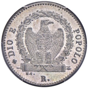 Papal coins - Second Roman Republic (1848-1849) 8 Baiocchi 1...