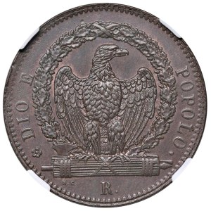 Papal coins - Seconda repubblica romana (1848-1849) 3 Baiocchi 1...
