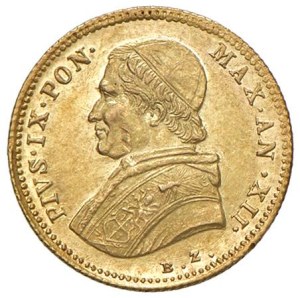 Papal coins - Pius IX (1846-1878) Shield 1857 An. XII - Munt. 7c A...