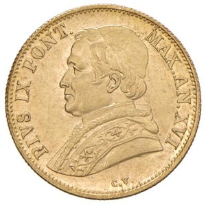 Papal coins - Pius IX (1846-1878) Shield 1862 An. XVI - Munt. 8e A...
