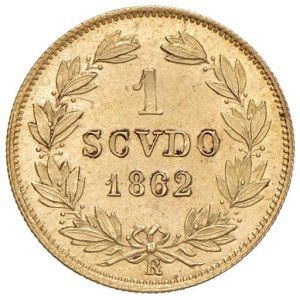 Papal coins - Pio IX (1846-1878) Scudo 1862 An. XVI - Munt. 8e A...