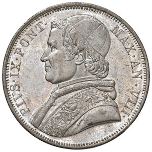 Papal coins - Pius IX (1846-1878) Shield 1853 An. VIII - Munt. 10a...
