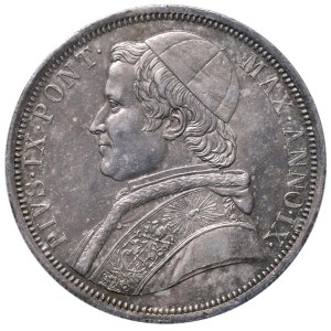 Papal coins - Pio IX (1846-1878) Scudo 1854 An. IX - Munt. 10b A...