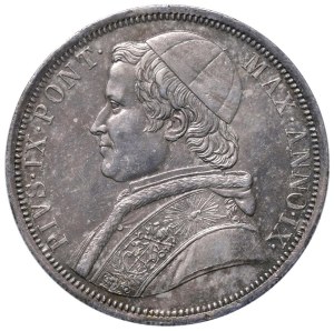 Papal coins - Pius IX (1846-1878) Shield 1854 An. IX - Munt. 10b A...