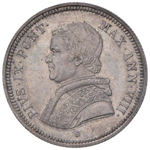Papal coins - Pius IX (1846-1878) 50 Baiocchi 1853 An. VIII - Mun...