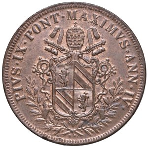Papal coins - Pio IX (1846-1878) 5 Baiocchi 1849 An. IV - Munt. ...