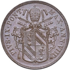 Papal coins - Pius IX (1846-1878) 5 Baiocchi 1853 An. VIII - Munt...