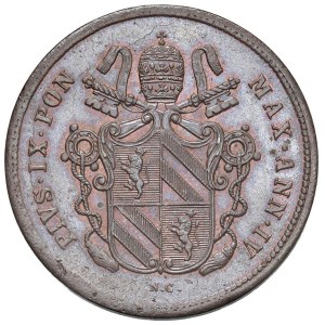 Papal coins - Pio IX (1846-1878) 2 Baiocchi 1849 An. IV - Munt. ...