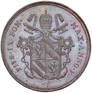 Papal coins - Pius IX (1846-1878) 2 Baiocchi 1850 An. V - Munt. 2...