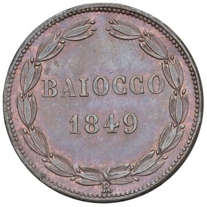 Papal coins - Pio IX (1846-1878) Baiocco 1849 An. IV - Munt. 31g...