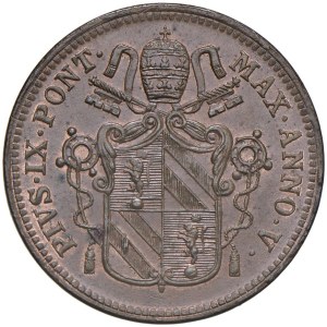 Papal coins - Pius IX (1846-1878) Bologna - Baiocco 1851 An. V - ...