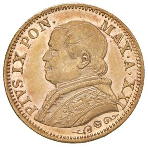 Papal coins - Pius IX (1846-1878) 5 Lire 1866 An. XXI - Munt. 44 ...