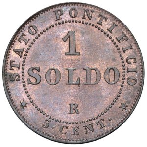 Papal coins - Pio IX (1846-1878) Soldo 1866 An. XXI (5 Centesimi...