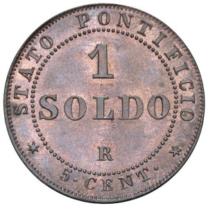 Papal coins - Pius IX (1846-1878) Soldo 1866 An. XXI (5 cents...