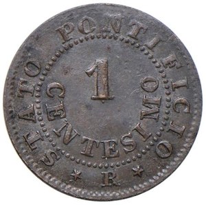 Papal coins - Pius IX (1846-1878) Centesimo 1868 An. XXII - Munt....