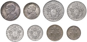 Papal coins - Pius XII (1939-1958) Divisional set of 8 coins ...
