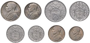 Papal coins - Pius XII (1939-1958) Divisional set of 8 coins ...
