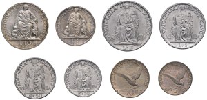 Papal coins - Pius XII (1939-1958) Divisional set of 8 coins ...