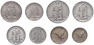 Papal coins - Pius XII (1939-1958) Divisional set of 8 coins ...