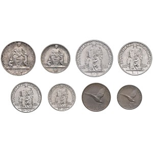 Papal coins - Pio XII (1939-1958) Serie divisionale di 8 monete ...